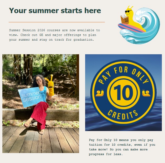 UCSC Summer 2026 courses now available